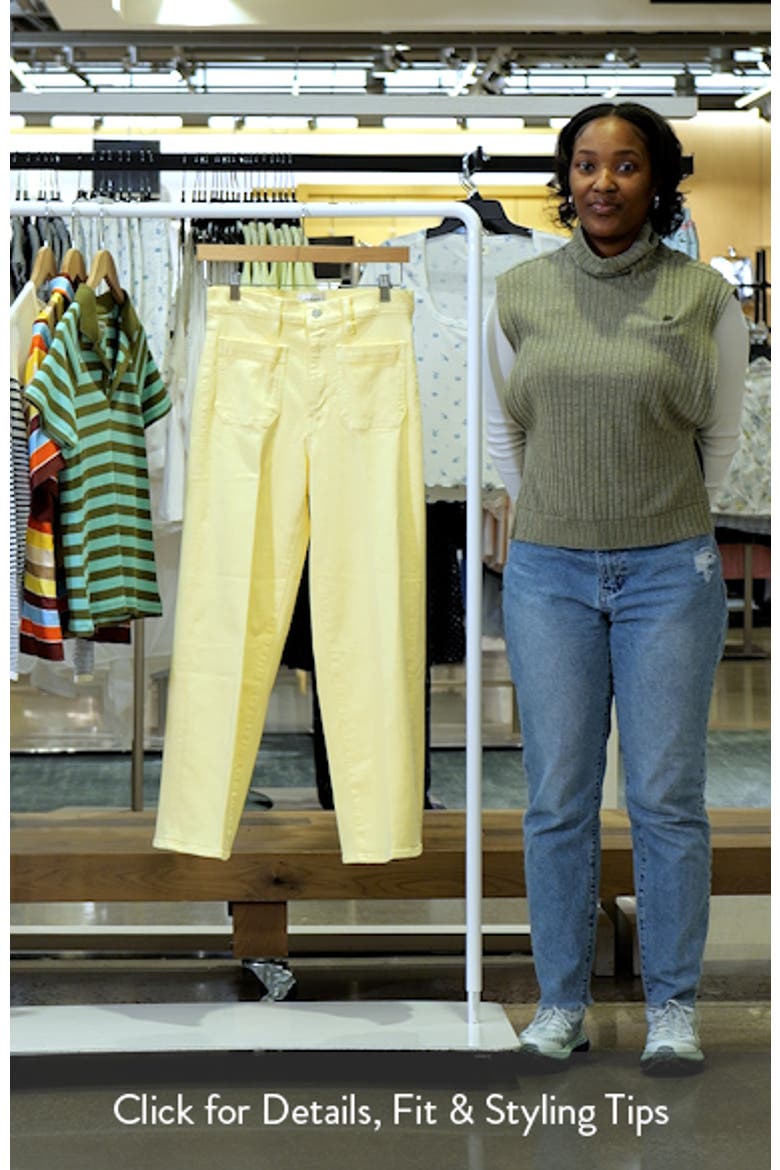 The Anchor High Waist Patch Pocket Crop Jeans video