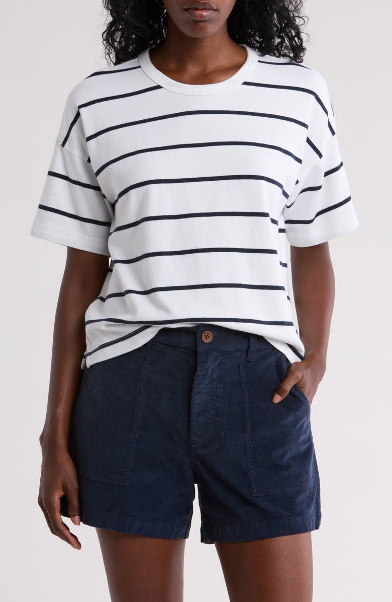 Faherty Rugby Stripe Organic Cotton T-Shirt, Main, color, 