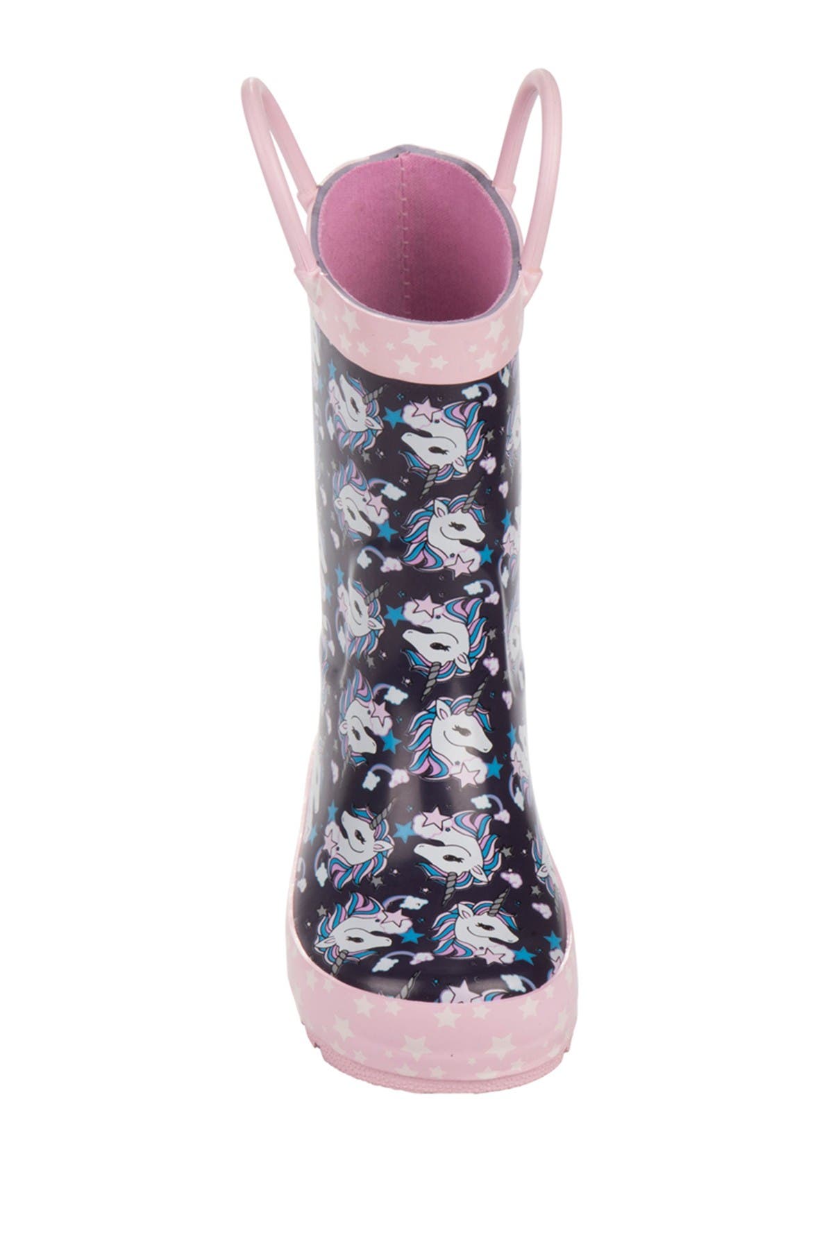 Laura Ashley Unicorn Print Rain Boot, Alternate, color, 