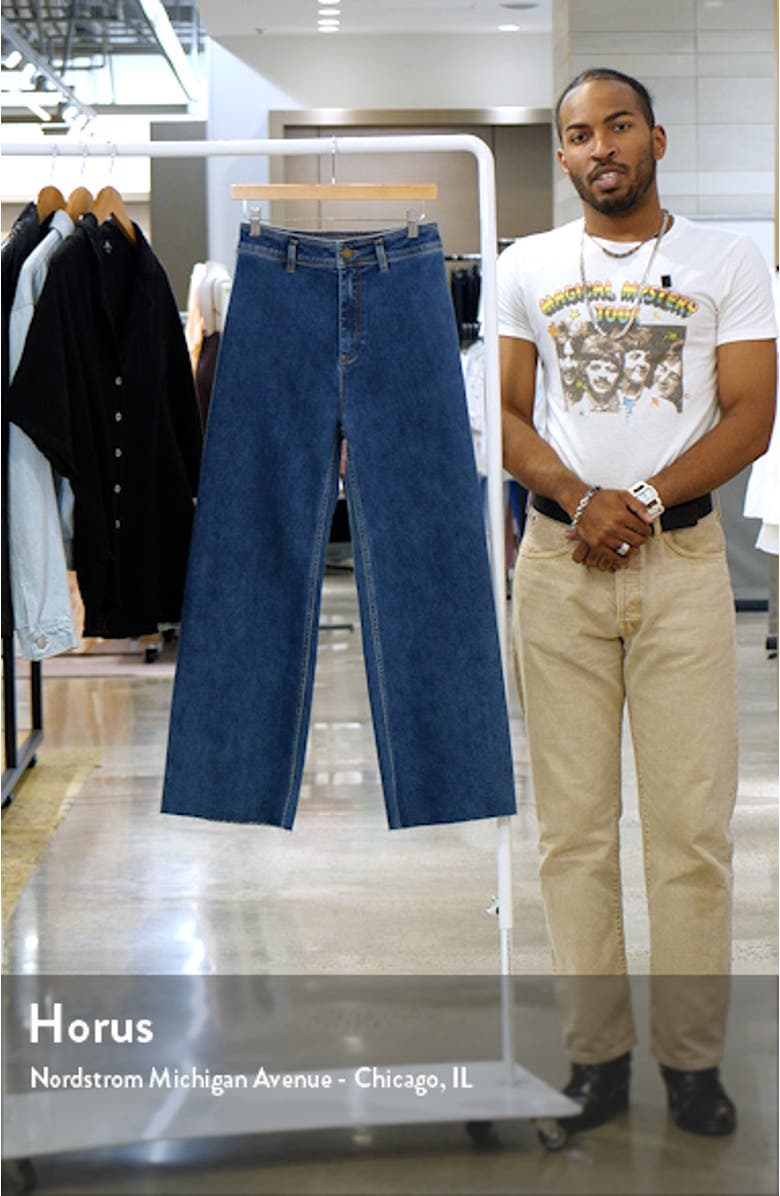 Holiday High Waist Wide Leg Jeans, sales video thumbnail