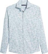 Stone Rose Floral Stretch Button-Up Shirt