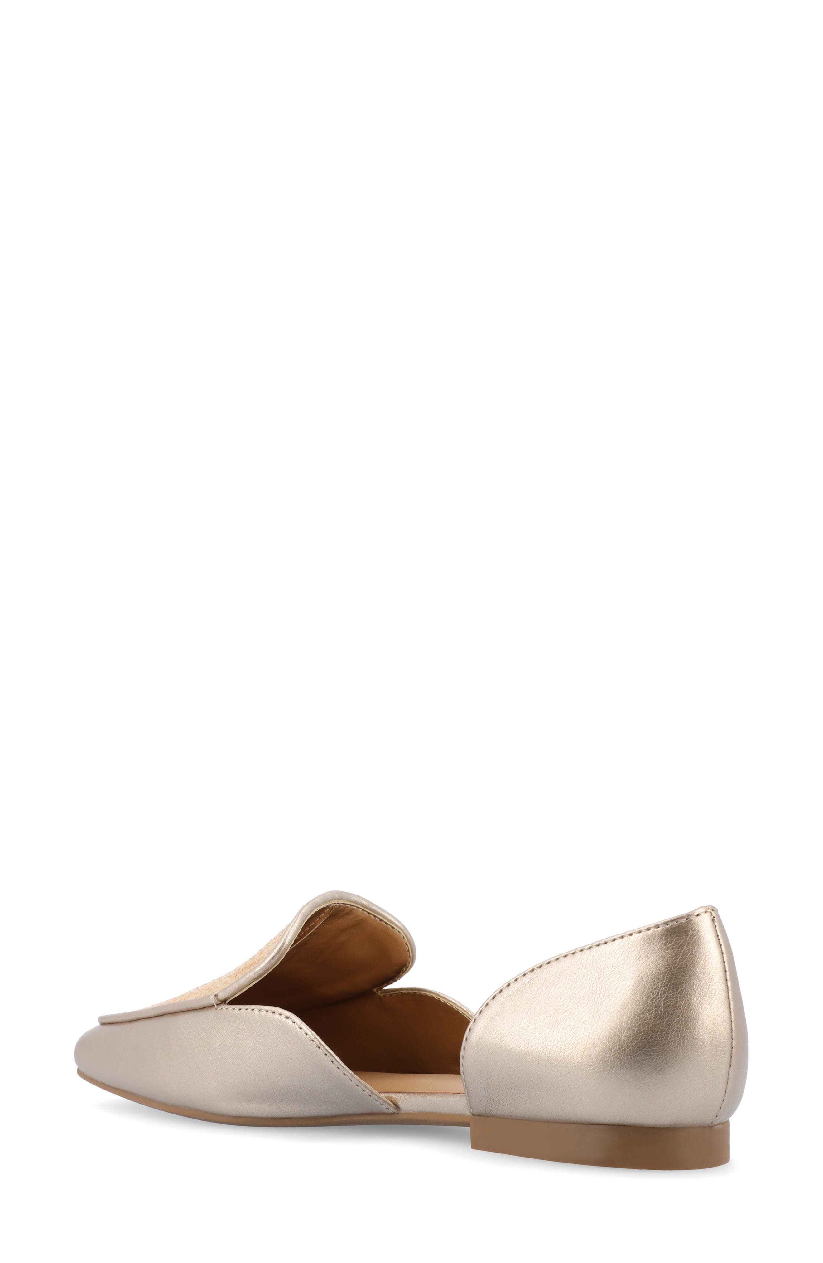 Kennza Mixed Media Loafer, Alternate, color, GOLD