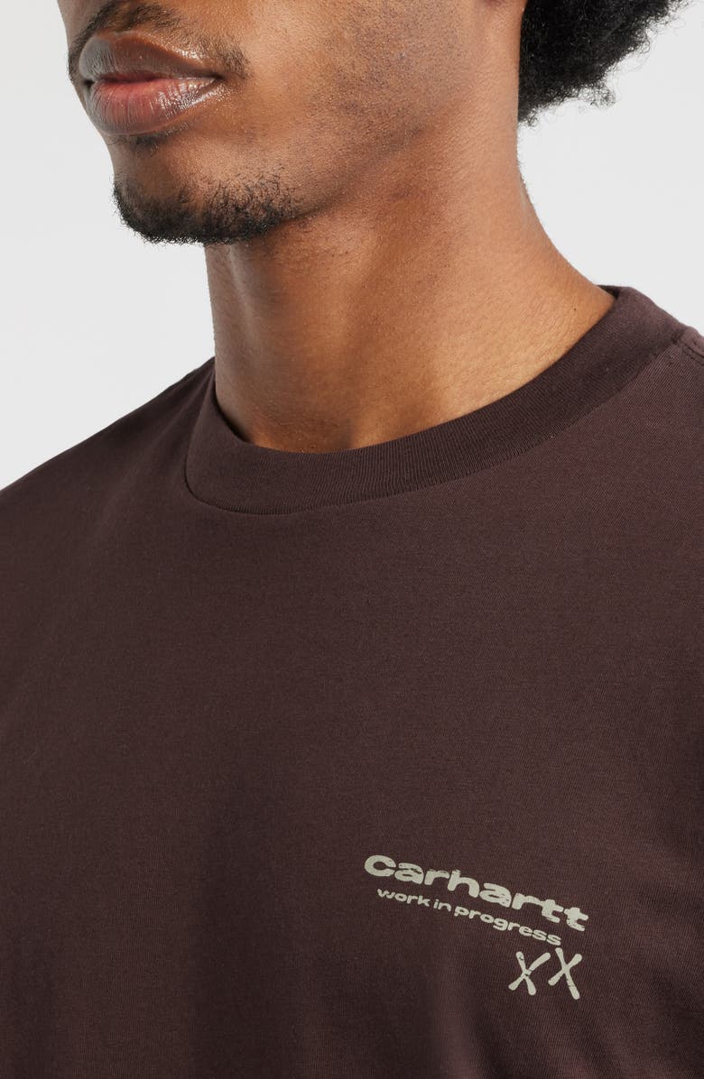 Carhartt Work In Progress Garble Logo Graphic T-Shirt, Alternate, color, Palisander