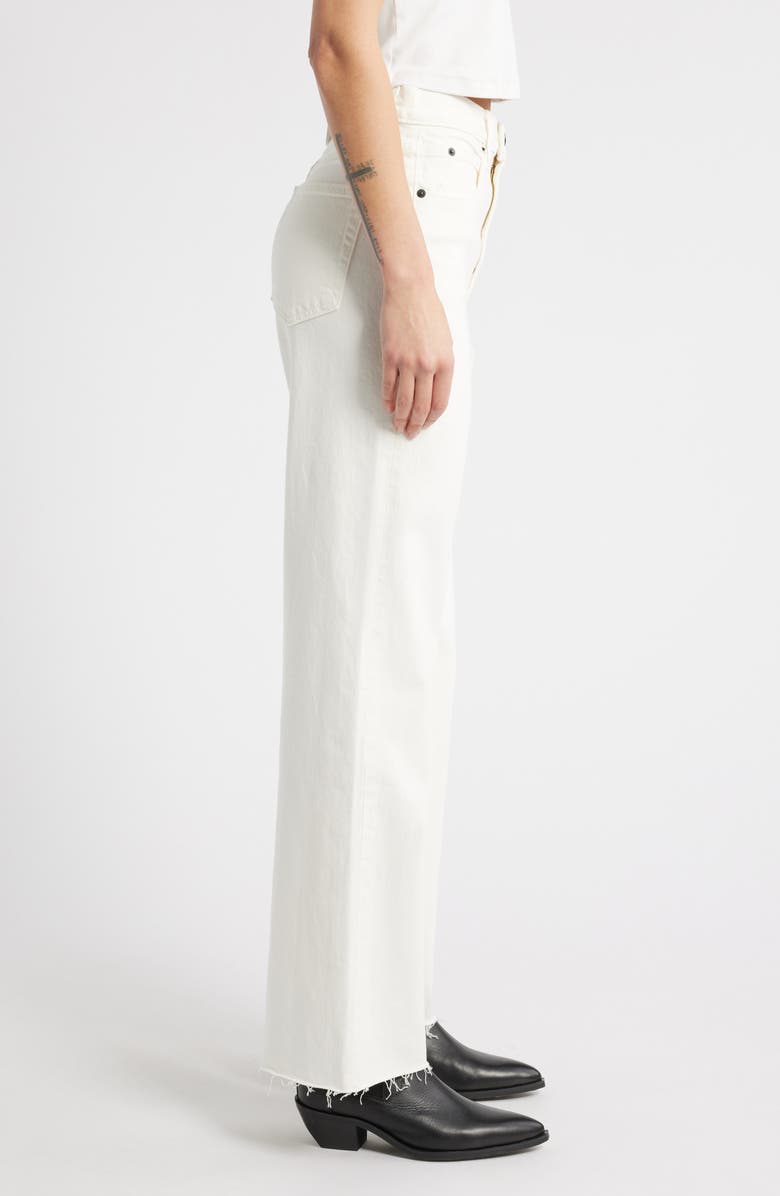 SLVRLAKE Grace High Waist Wide Leg Jeans, Alternate, color, White