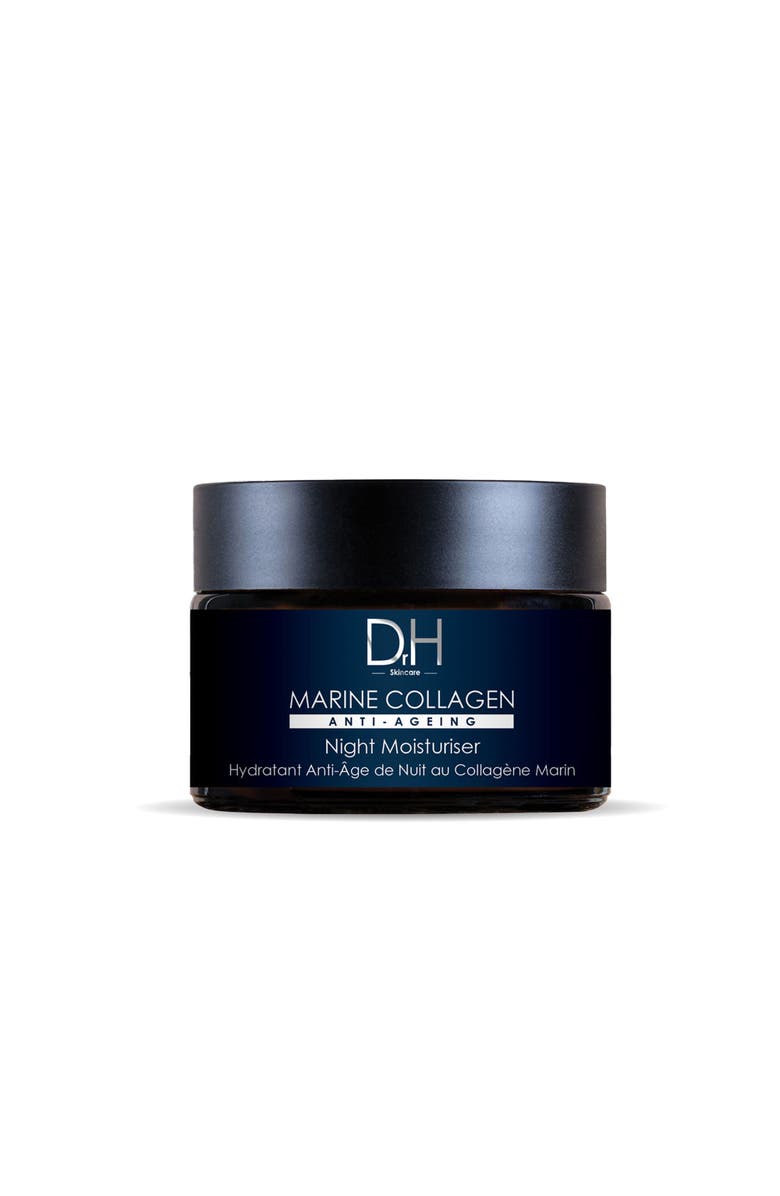 Dr H Marine Collagen Night Moisturiser 60ml, Main, color, White