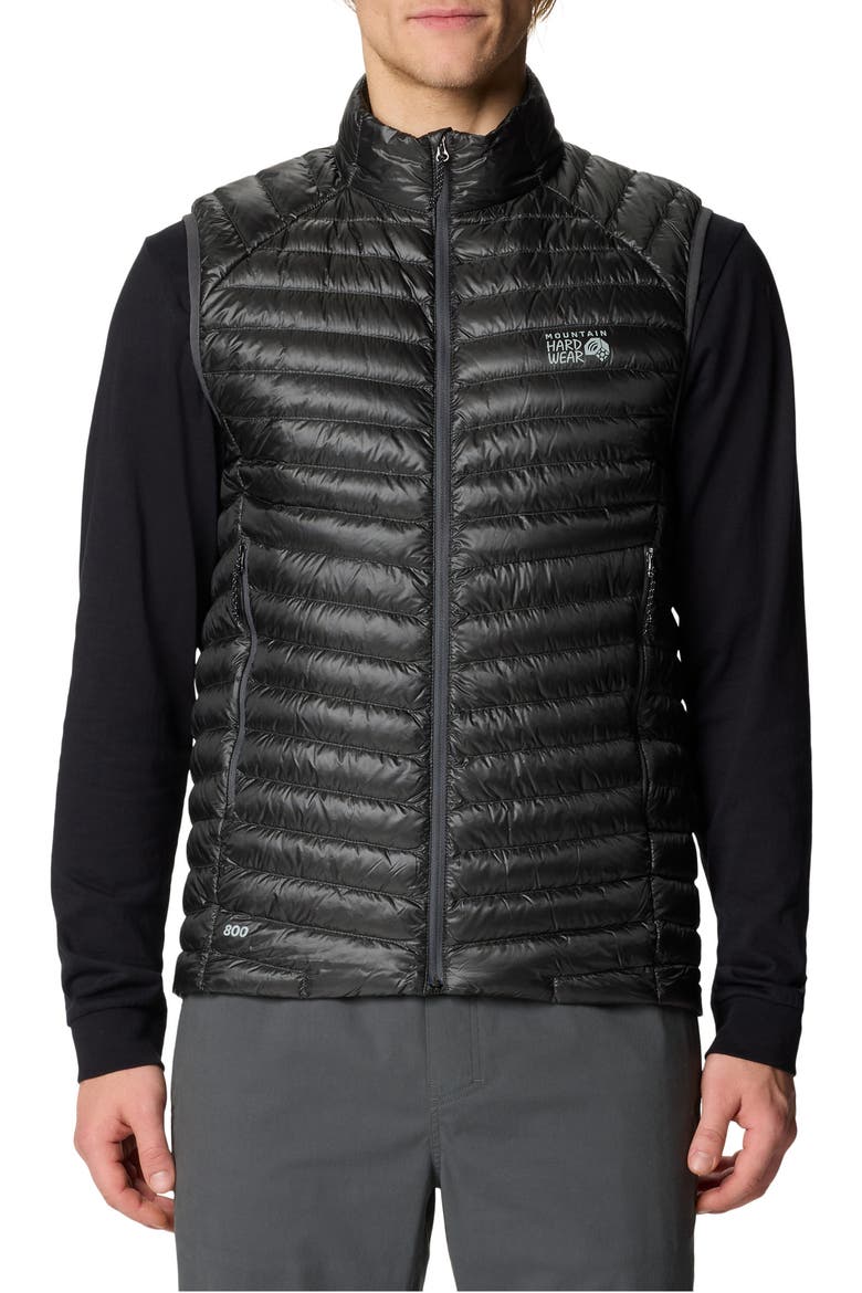 Ghost Whisperer Packable 800-Fill-Power Down Vest, Main, color, BLACK