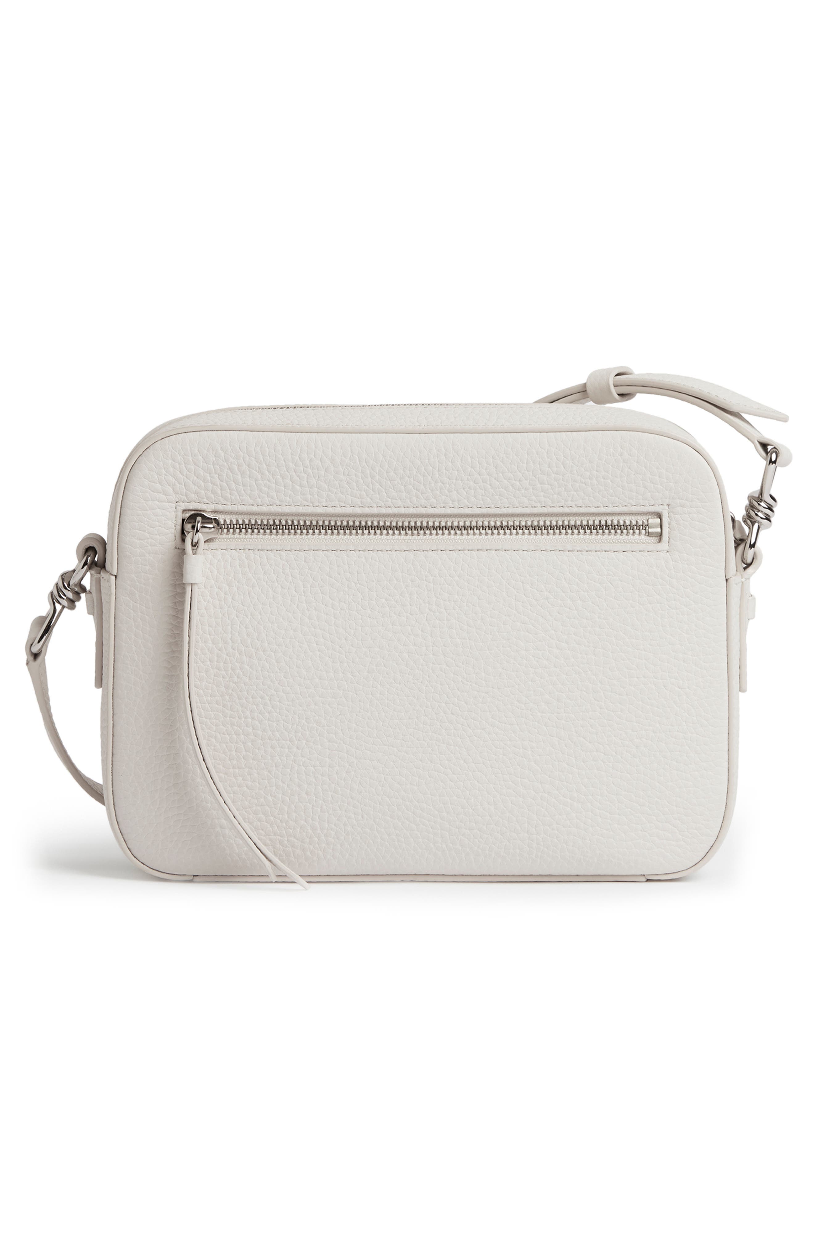 Captain Lea Leather Crossbody Bag, Alternate, color, CHALK WHITE