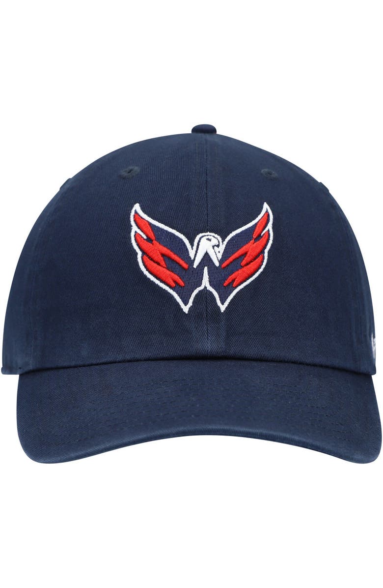 '47 Men's '47 Navy Washington Capitals Eagle Clean Up Adjustable Hat, Alternate, color,