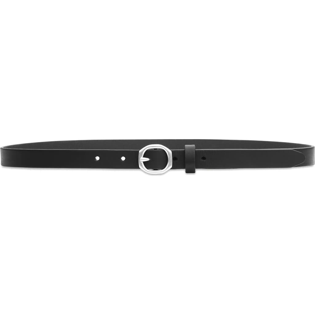 Rag & Bone Baby Audrey Leather Skinny Belt In Black