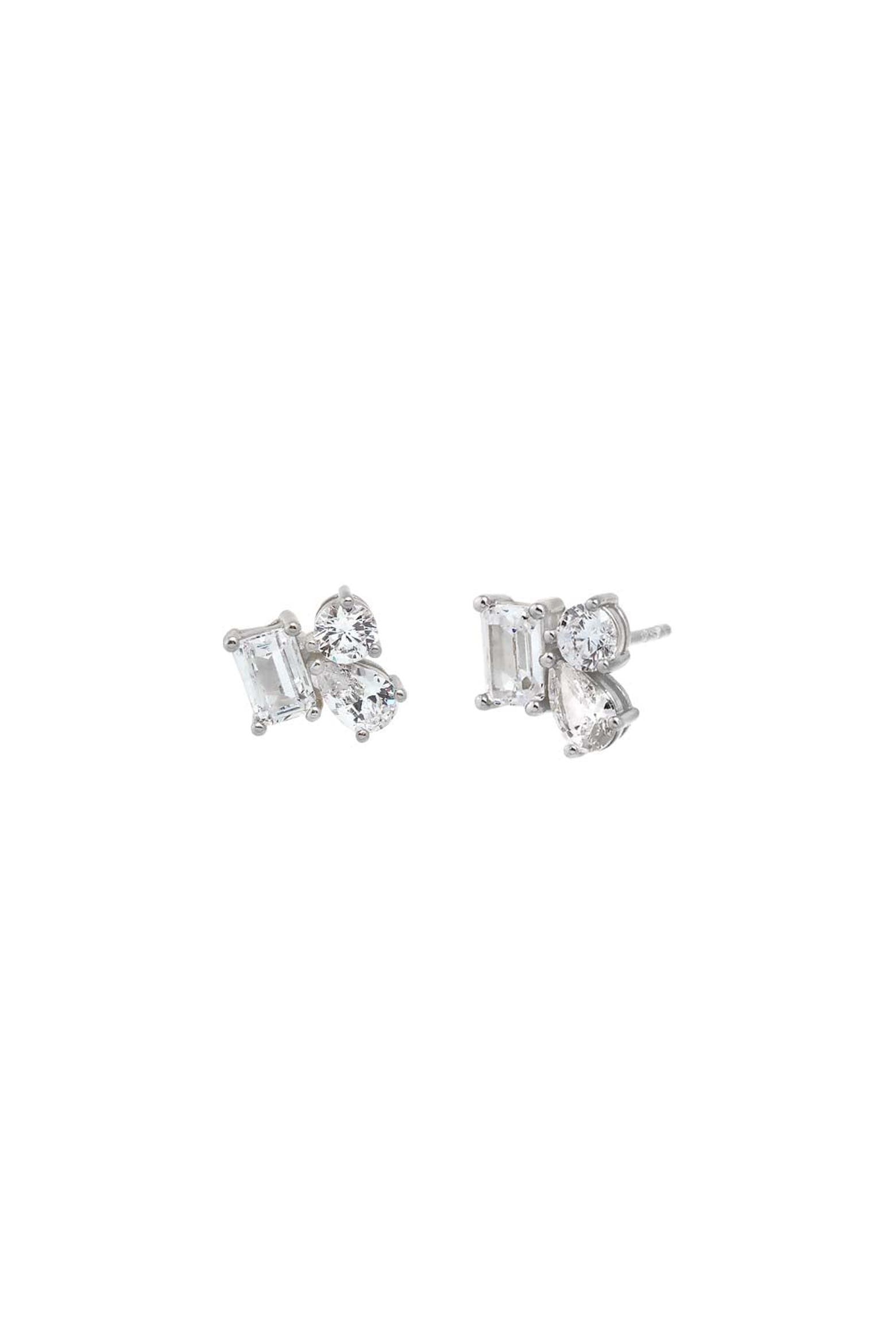 Multi Stud BY ADINA EDEN CZ Multi Shape Cluster Stud Earring (Women) | Nordstrom