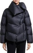 Theory Shawl Collar Recycled Nylon Puffer Jacket