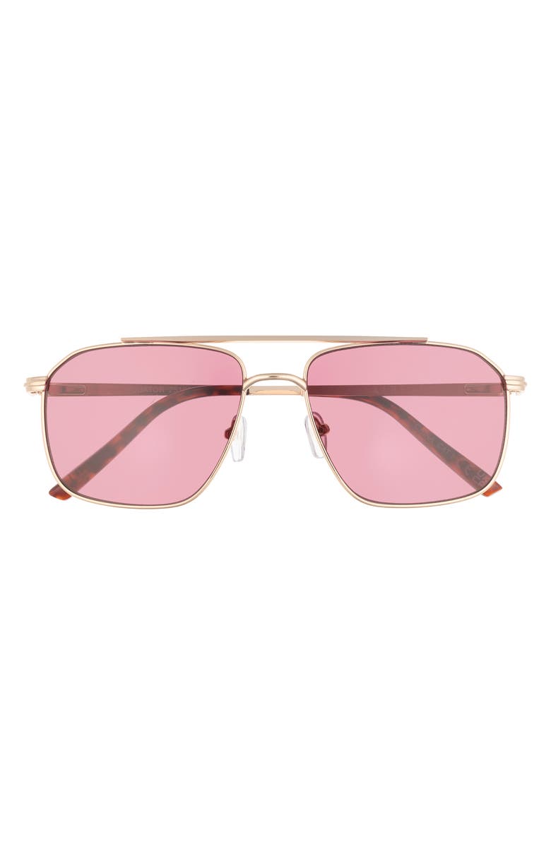 AIRE Equator 55mm Aviator Sunglasses, Main, color, Gold / Tort / Burgundy