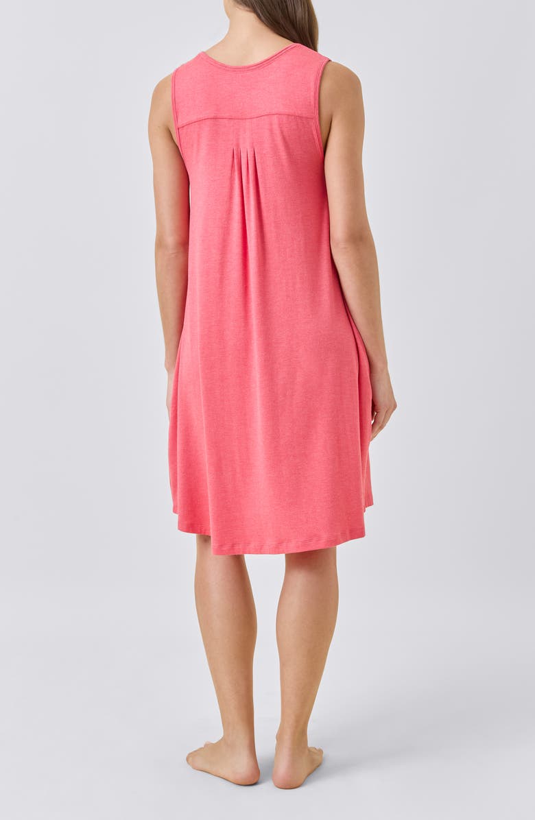 Papinelle Kate Pleated Nightgown, Alternate, color, Geranium