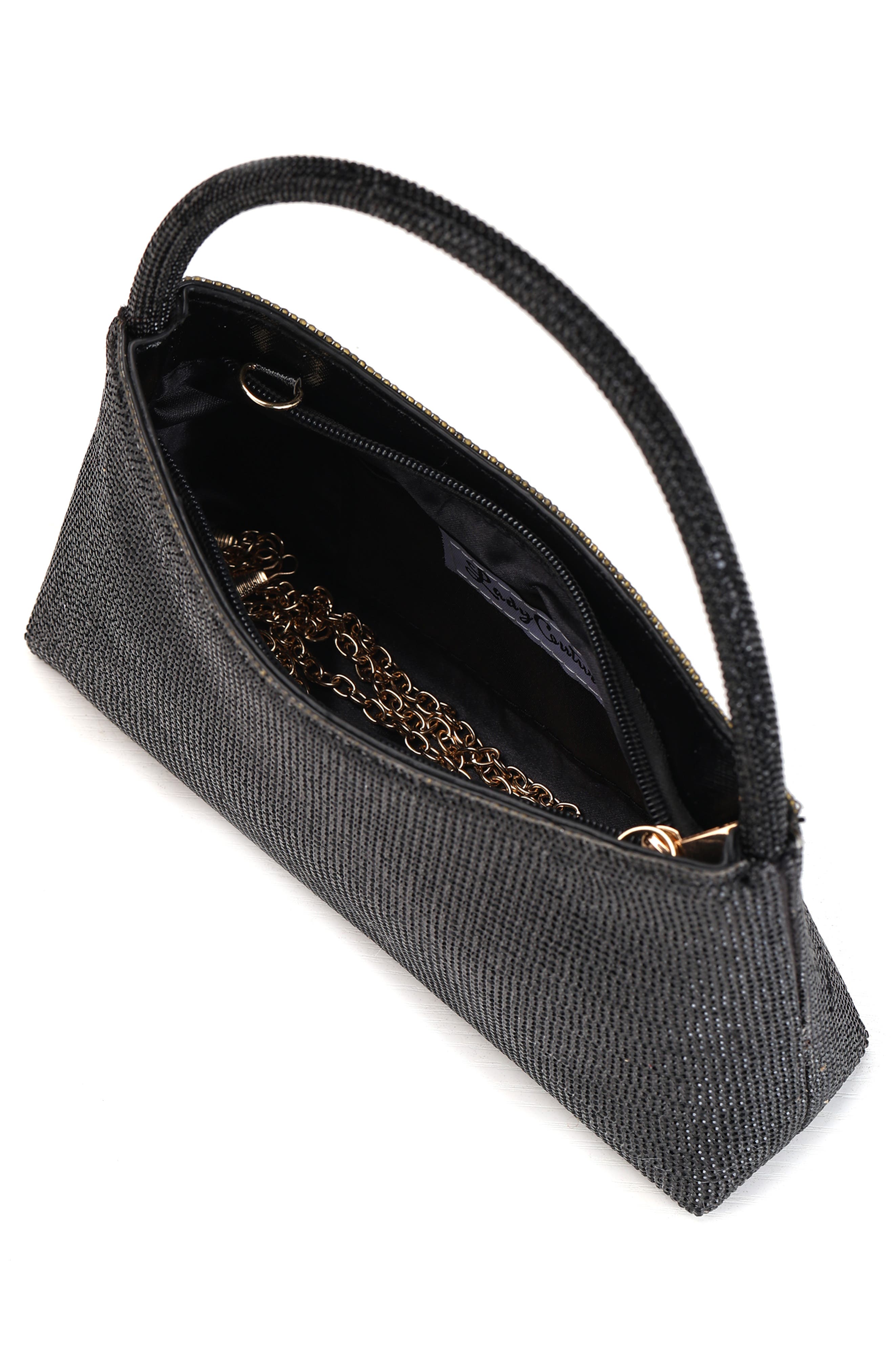 LADY COUTURE Dressy Rhinestone Top Handle Bag, Alternate, color, 
