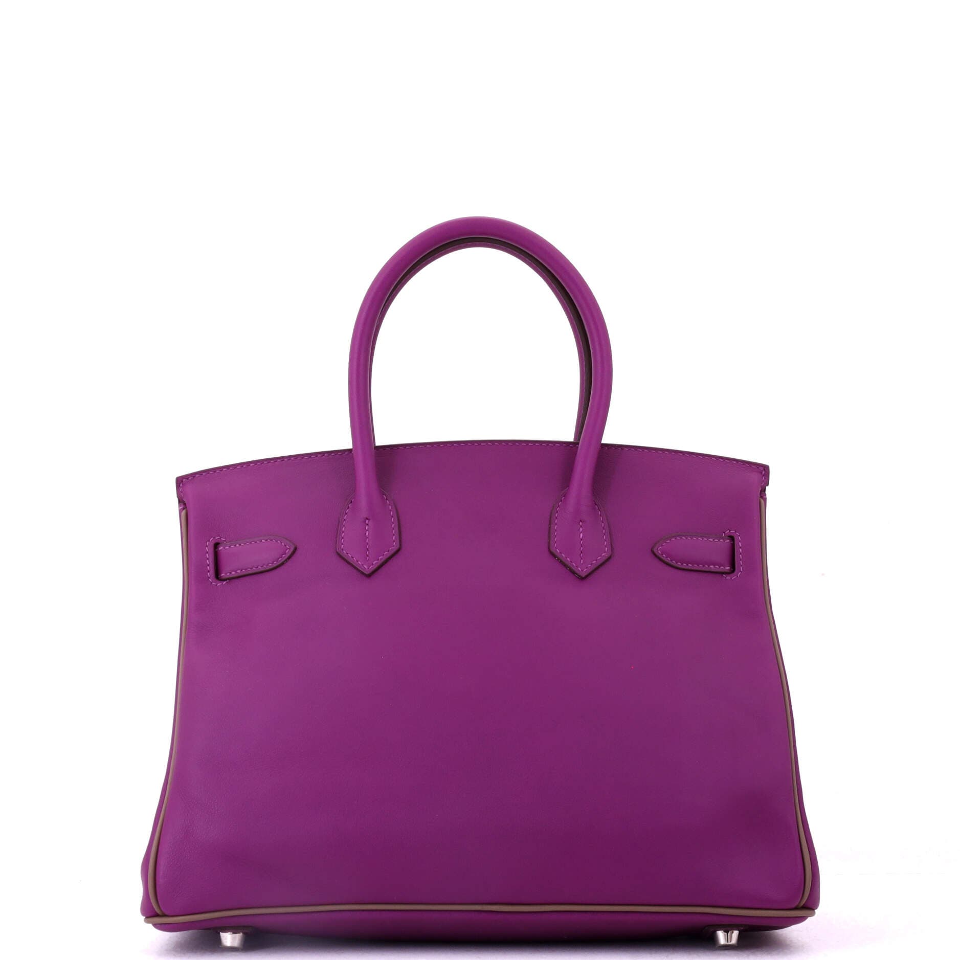 Pre-Owned Hermes Birkin Handbag Bicolor Swift with Palladium Hardware 30, Alternate, color, Bicolor - Anemone/Etain