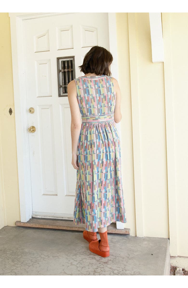 Ace & Jig Callie Sleeveless Belted V-neck Dress, Alternate, color, Trivia