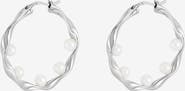 Dower & Hall Waterfall Baroque Pearl Hoops