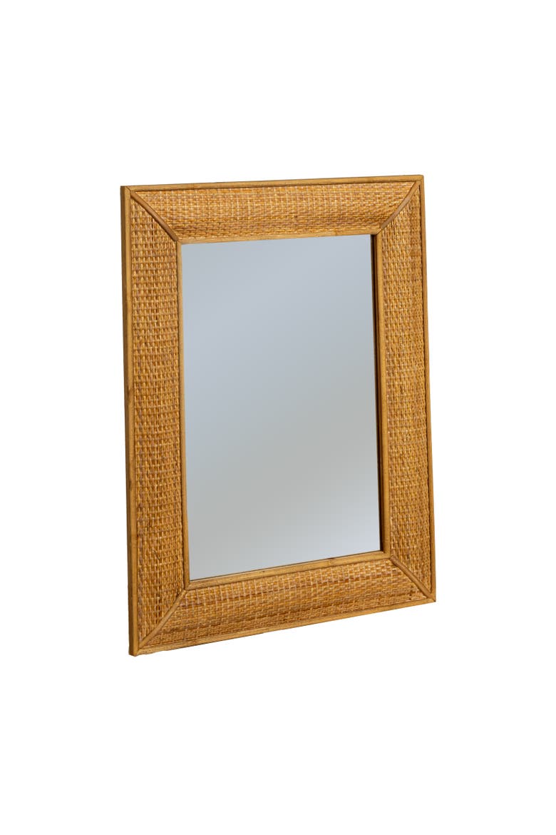 Rectangle Framed Wall Mirror, Main, color, Natural