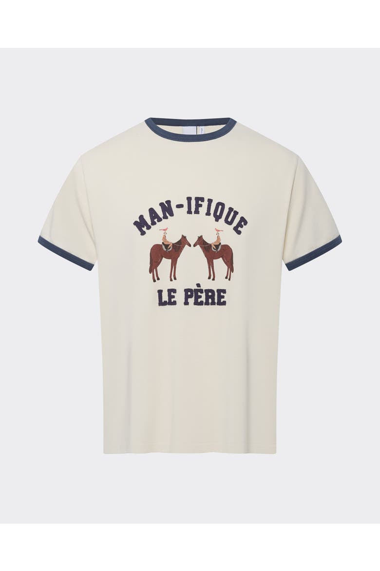 Manifique Ringer Tee, Main, color, Off-White
