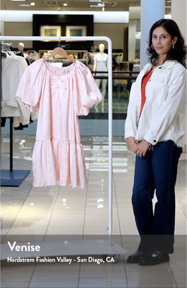 Crinkle Satin Shift Minidress, sales video thumbnail