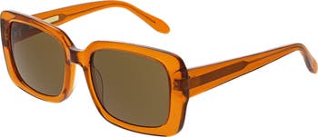 53mm Rectangular Gradient Sunglasses