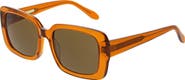 BCBGMAXAZRIA 53mm Rectangular Gradient Sunglasses