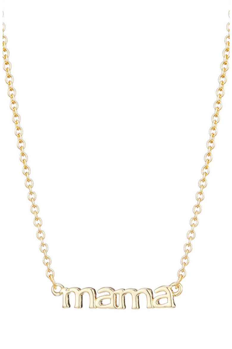 'Mama' Pendant Necklace, Main, color, GOLD