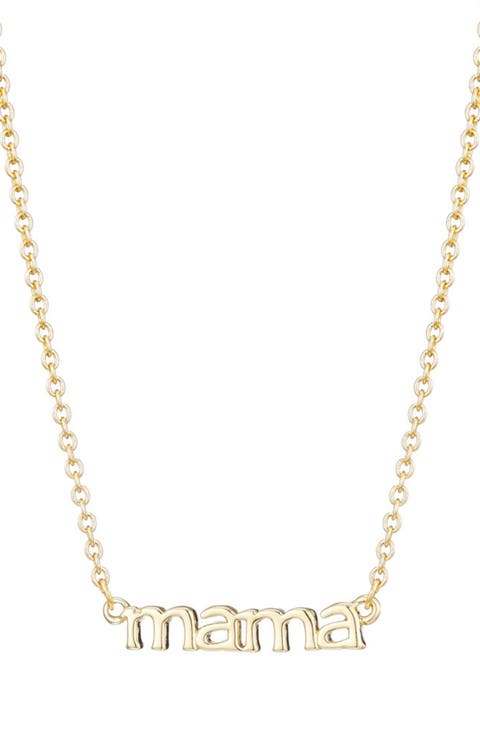 'Mama' Pendant Necklace
