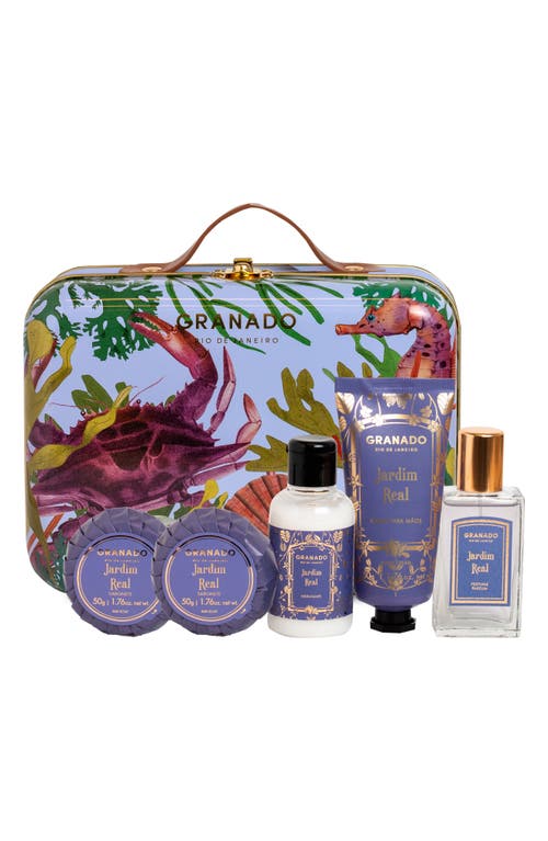Granado Jardim Real Scented Suitcase Set In Transparent