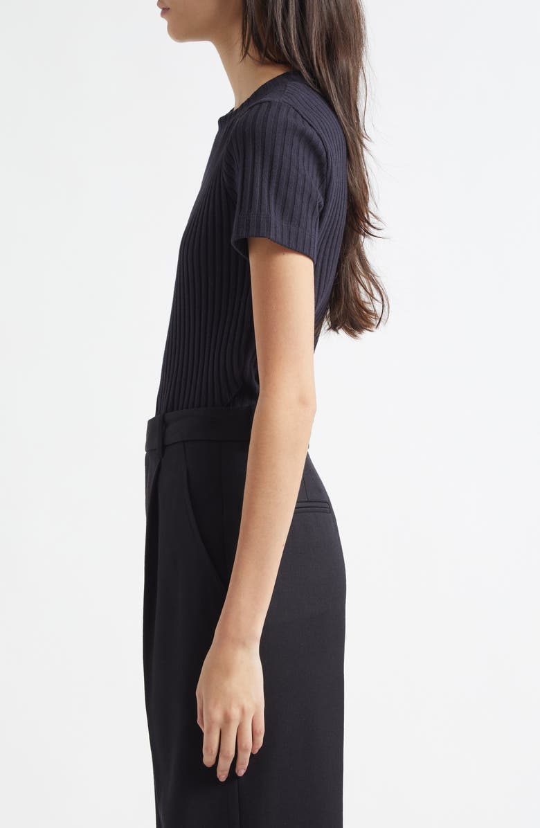 Vince Rib Crewneck Top, Alternate, color, Coastal Blue