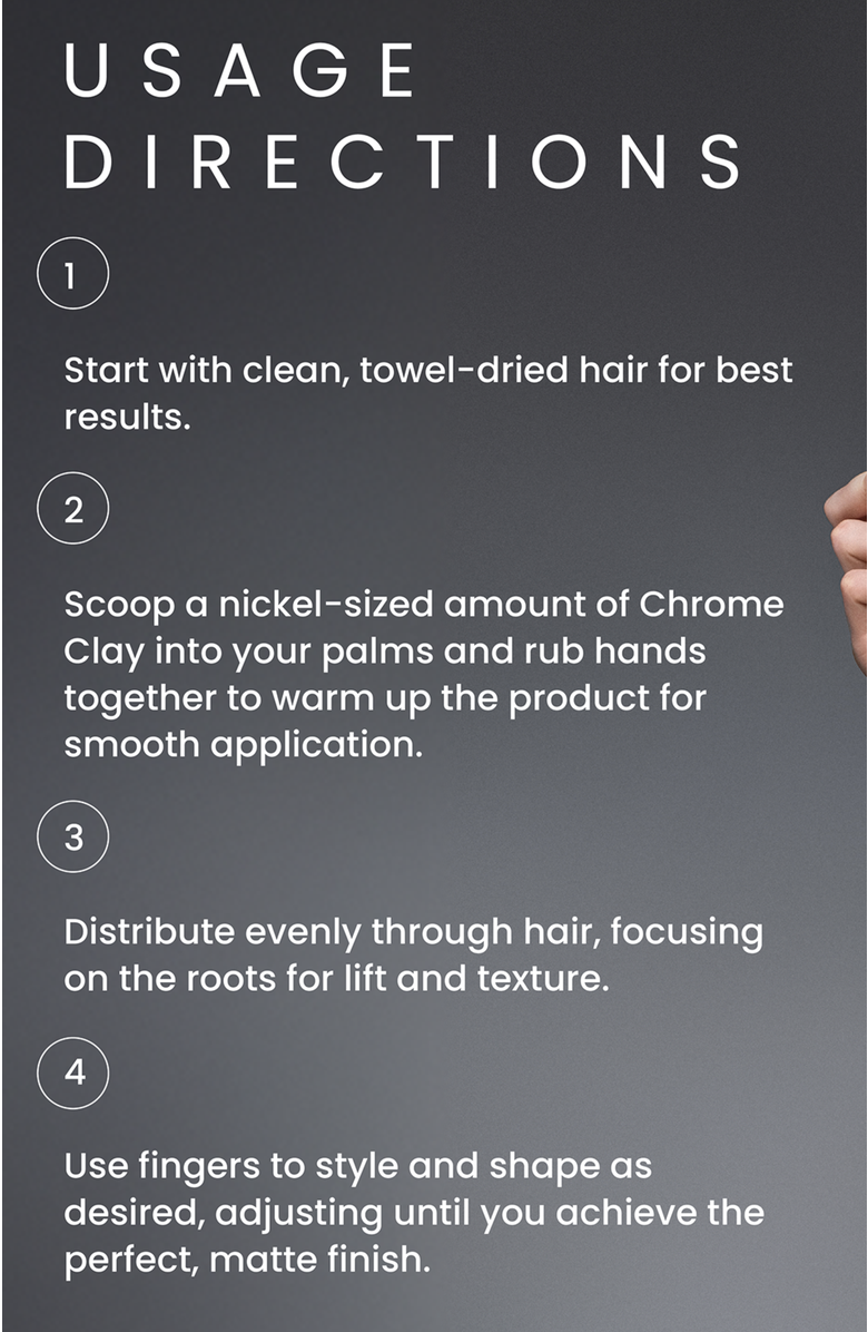 Forte Series Chrome Clay (2.5 oz),  Strong Hold, Matte Finish & Reworkable Texture., Alternate, color, Grey