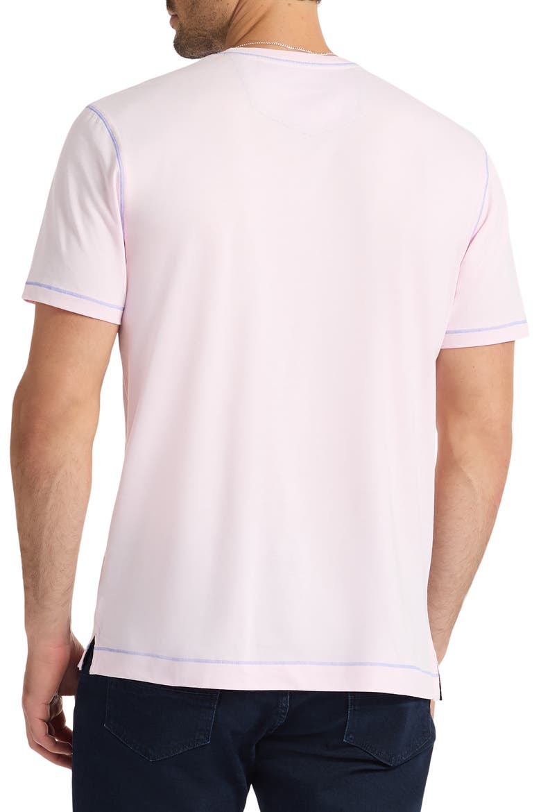 Damien V-Neck Knit T-Shirt, Alternate, color, PINK