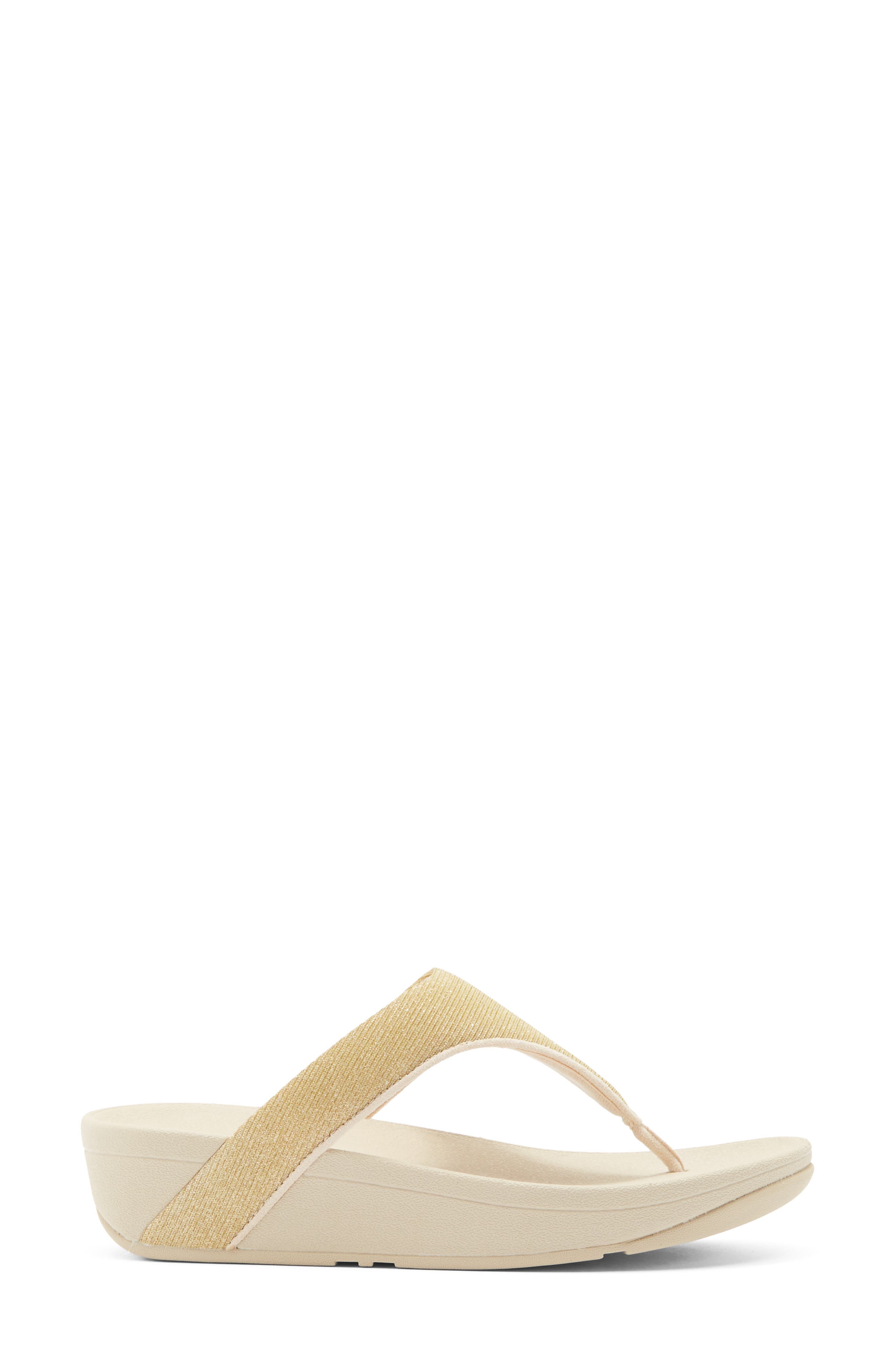 Flowrise Glitz Wedge Flip Flop, Alternate, color, PLATINO