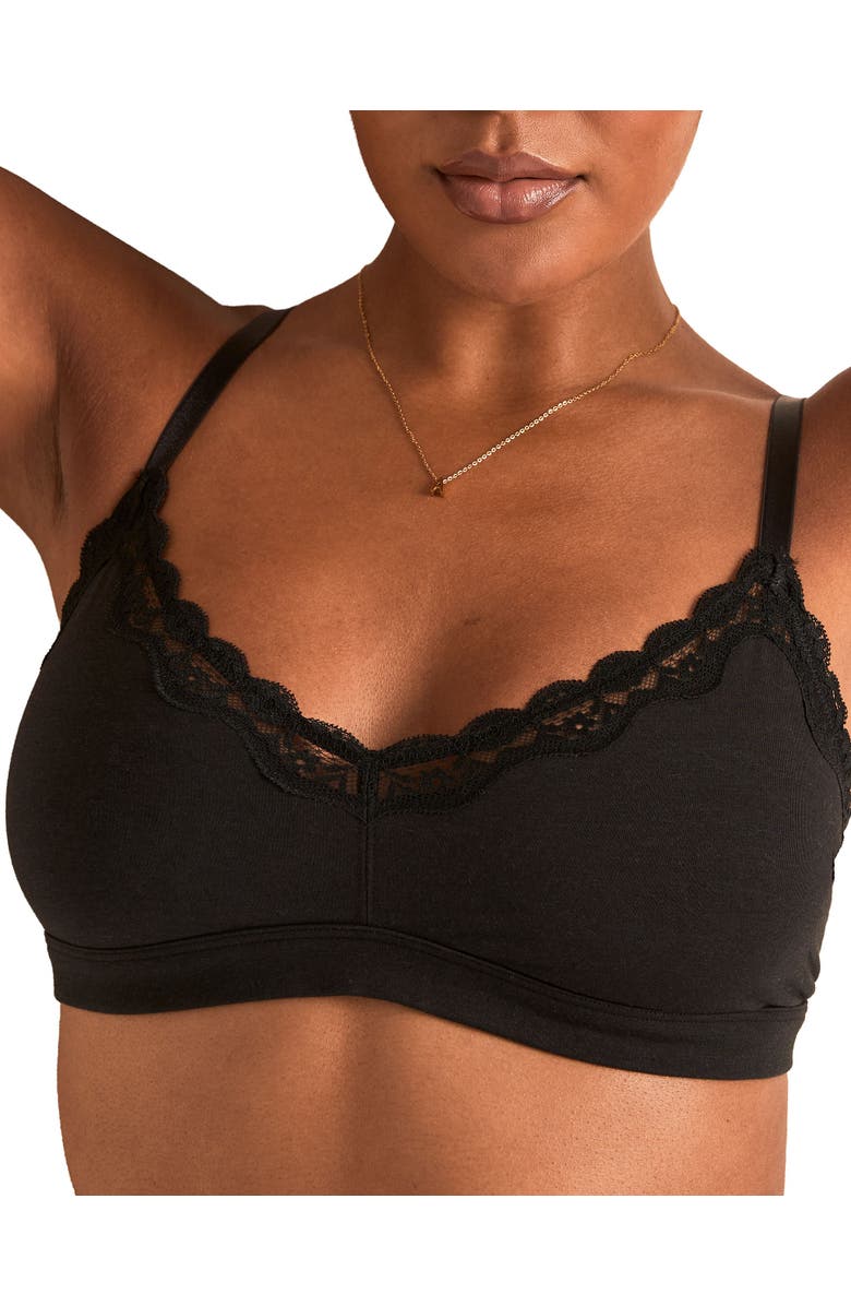 Adore Me Jersey Unlined Bralette Bra, Alternate, color, 