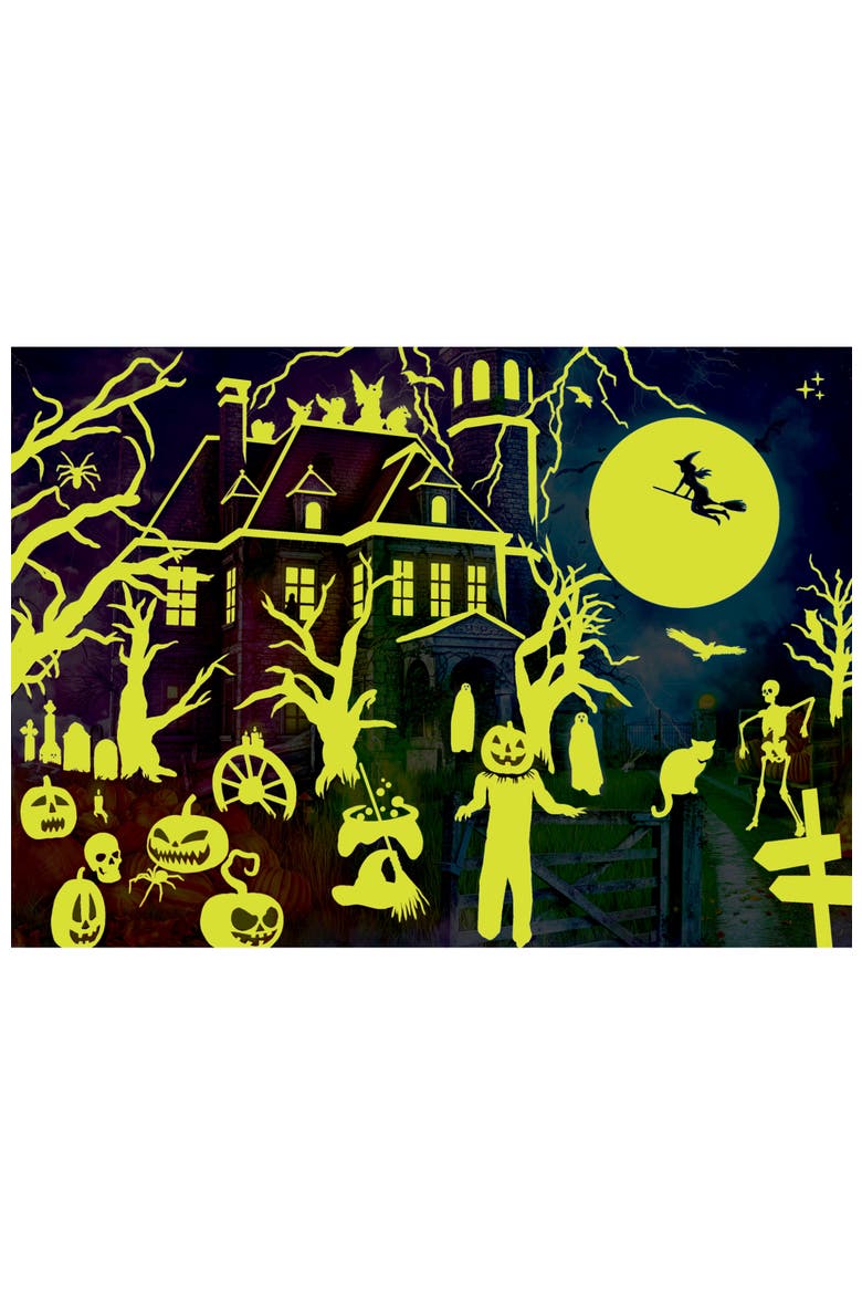 Halloween Terrors 500 Piece Glow Puzzle, Alternate, color, Multicolor