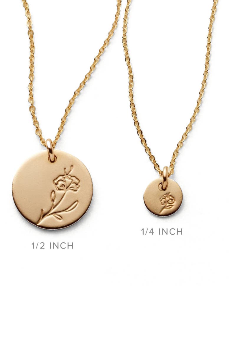 MADE BY MARY February Birth Flower Necklace, Alternate, color, Gold Filled