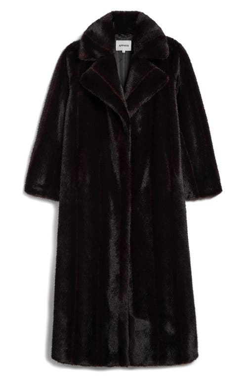 Apparis Gabrielle Faux Fur Coat In Black
