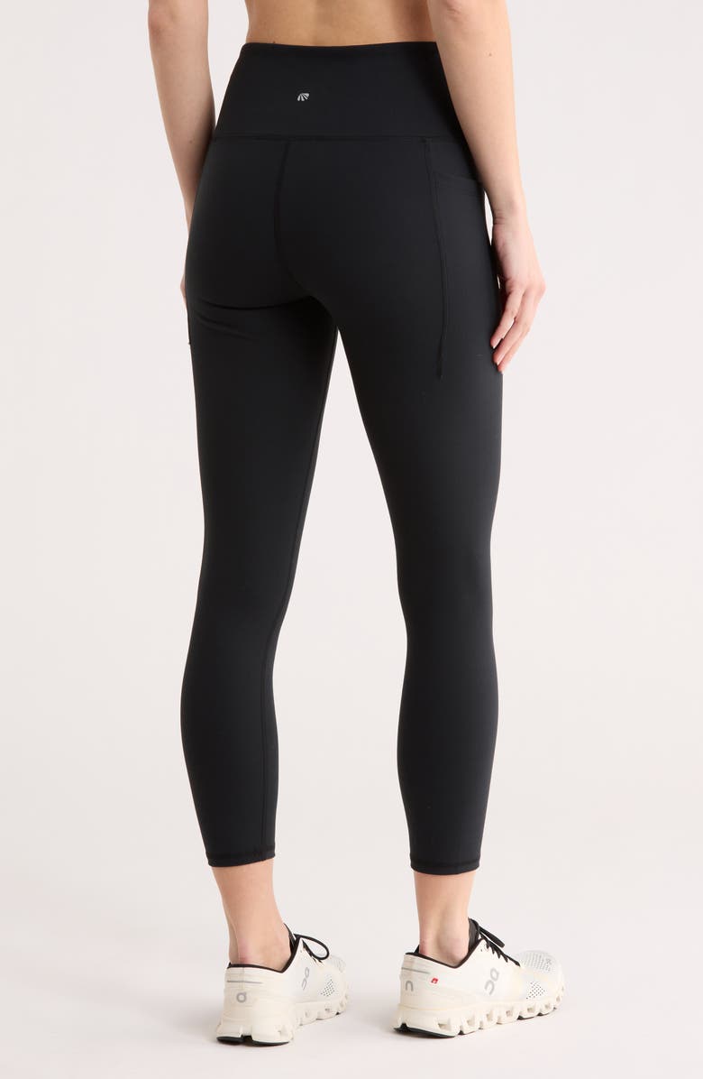 MARIKA Alba Pocket Crop Leggings, Alternate, color, Black