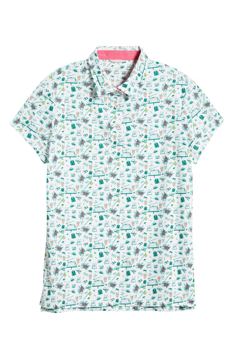 Swannies Kolsie Golf Print Polo, Alternate, color, 