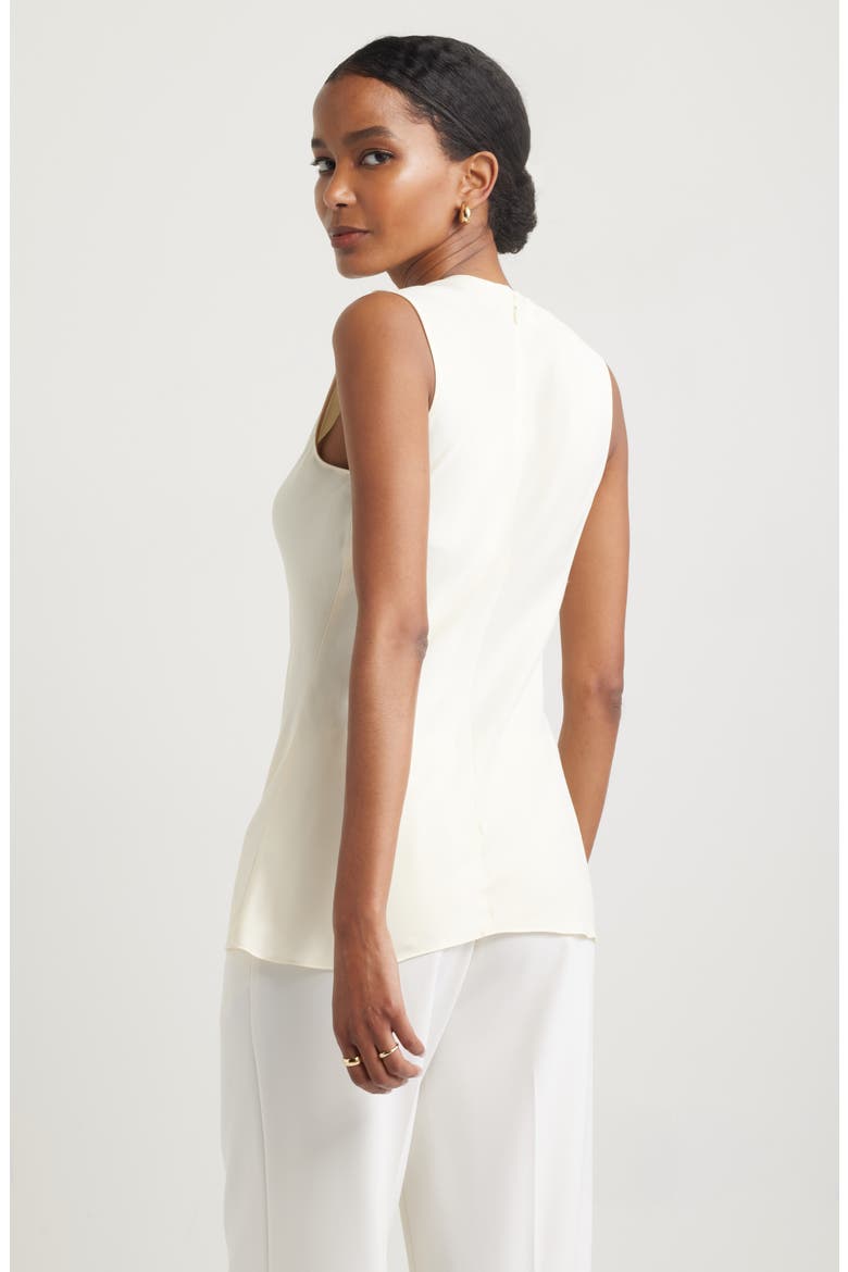 Sleeveless Satin Top, Alternate, color, YELLOW PALE