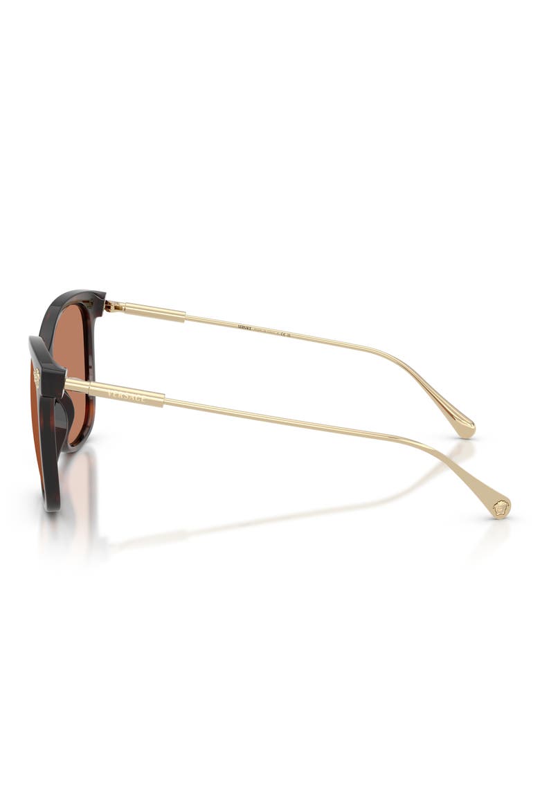 57mm Square Sunglasses, Alternate, color, HAVANA / BROWN