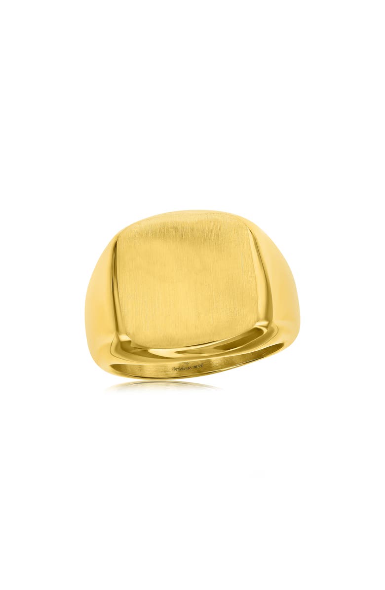 BLACKJACK Men's Square Ring, Alternate, color, Gold
