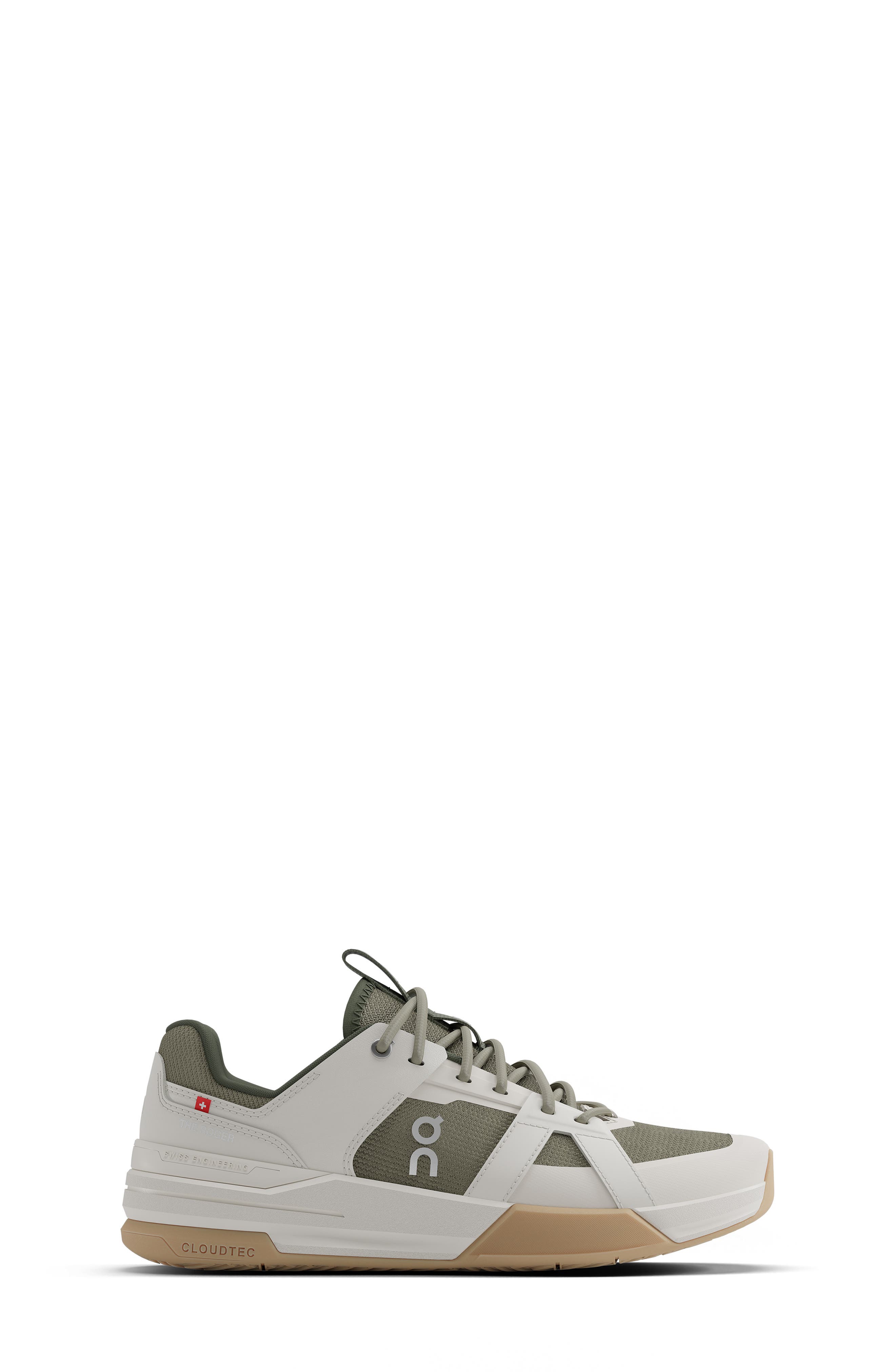 Kids' The ROGER Clubhouse Pro Tennis Sneaker, Alternate, color, IVORY/ OLIVE