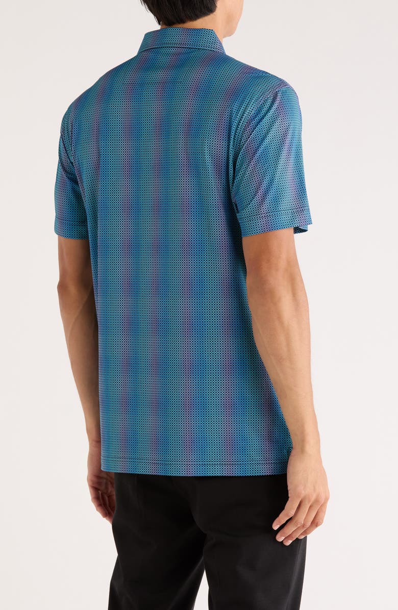 Bugatchi Victor Short Sleeve 8-Way Stretch OoohCotton<sup>®</sup> Knit Polo, Alternate, color, Navy