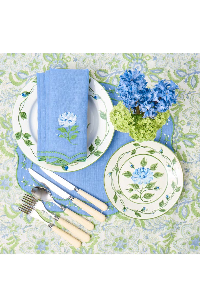 Mrs. Alice Cosima Tablecloth, Alternate, color, Green