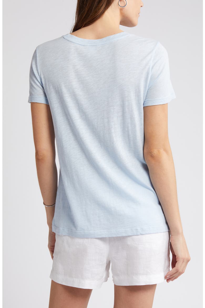 Core Slub Crewneck T-Shirt, Alternate, color, BLUE SKYWAY
