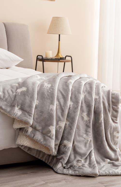 Woven & Weft Reversible Faux Shearling Throw Blanket