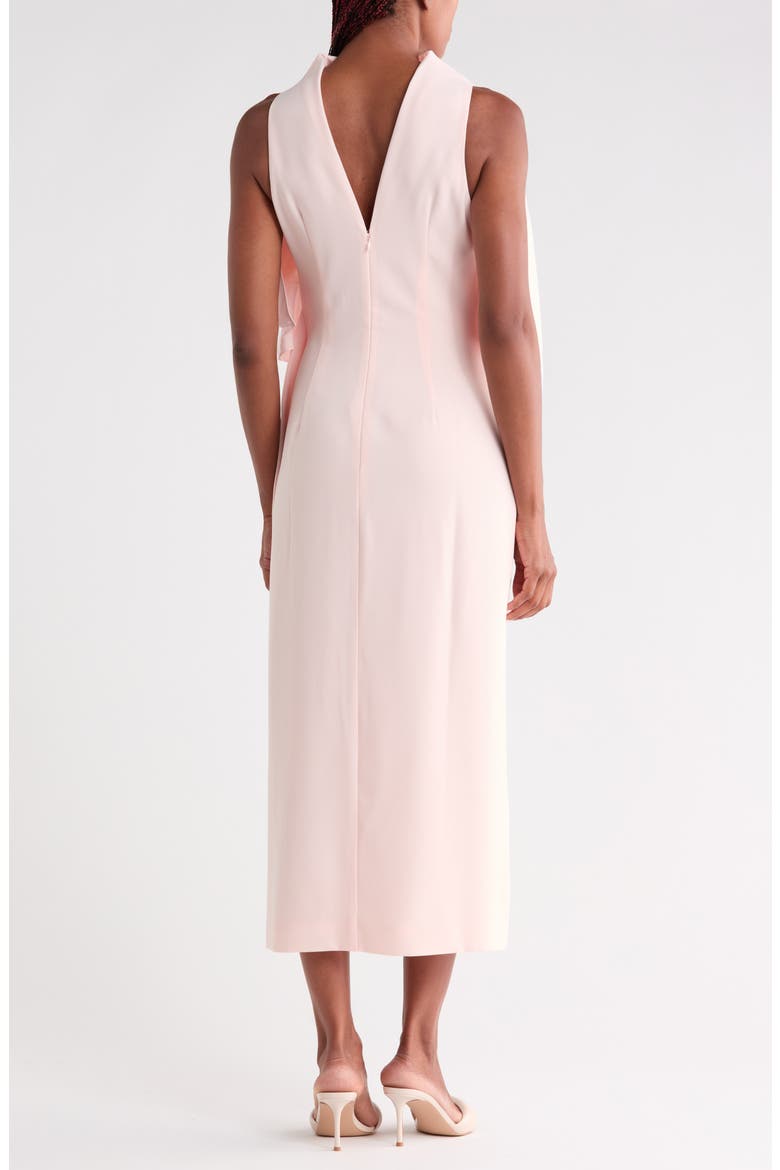 Petra Cold Shoulder Midi Dress, Alternate, color, PALE PINK