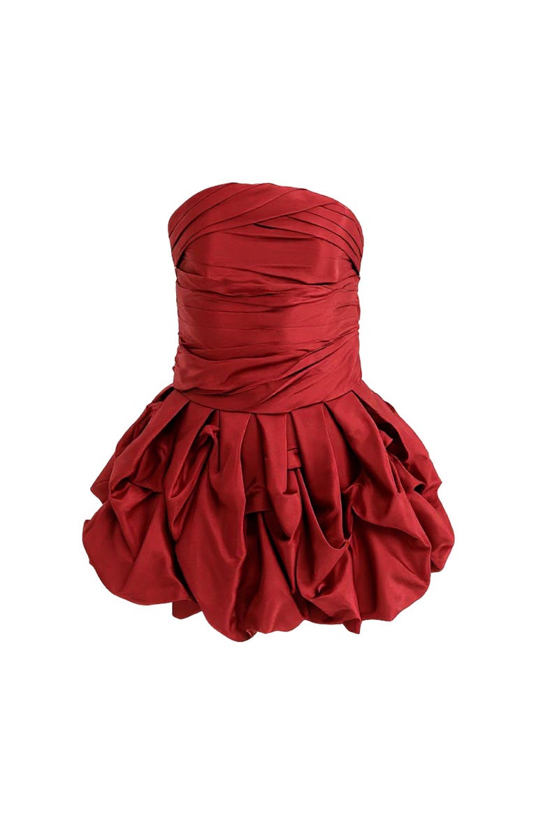 Dramatic Flare Dress, Main, color, Burgundy