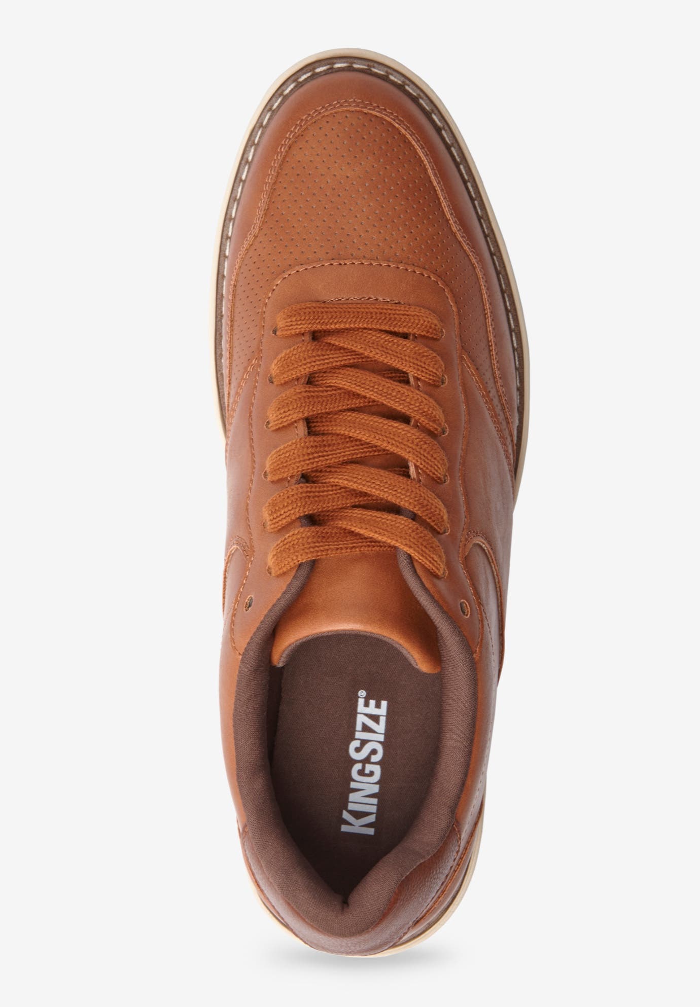 KingSize Lace-Up Oxford shoe, Alternate, color, Brown